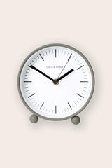 Twyford Small Bedside Clock - Pale Steel Grey