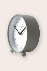 Twyford Small Bedside Clock - Pale Steel Grey