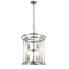 Magnalux Chester 10 Light Large Pendant Satin Chrome