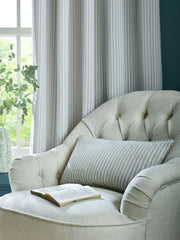 Laura Ashley Cornish Chenille Stripe Slate Blue 30x50cm Microfibre Cushion