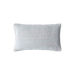 Laura Ashley Cornish Chenille Stripe Slate Blue 30x50cm Microfibre Cushion