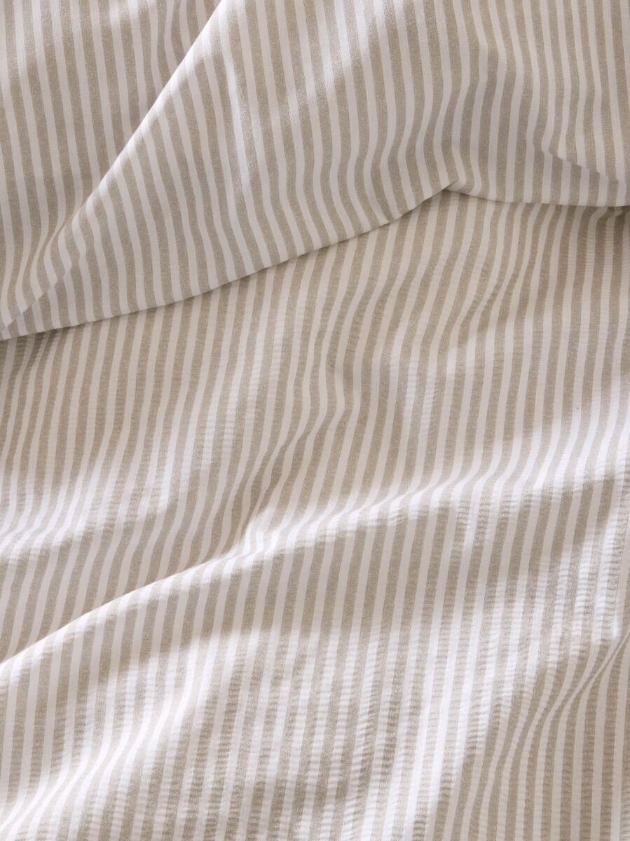 Laura Ashley Cornish Stripe Natural Bedding