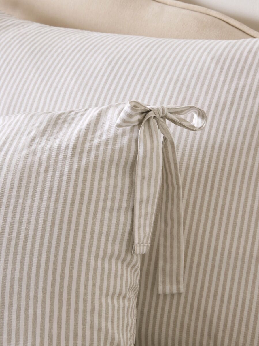 Laura Ashley Cornish Stripe Natural Bedding