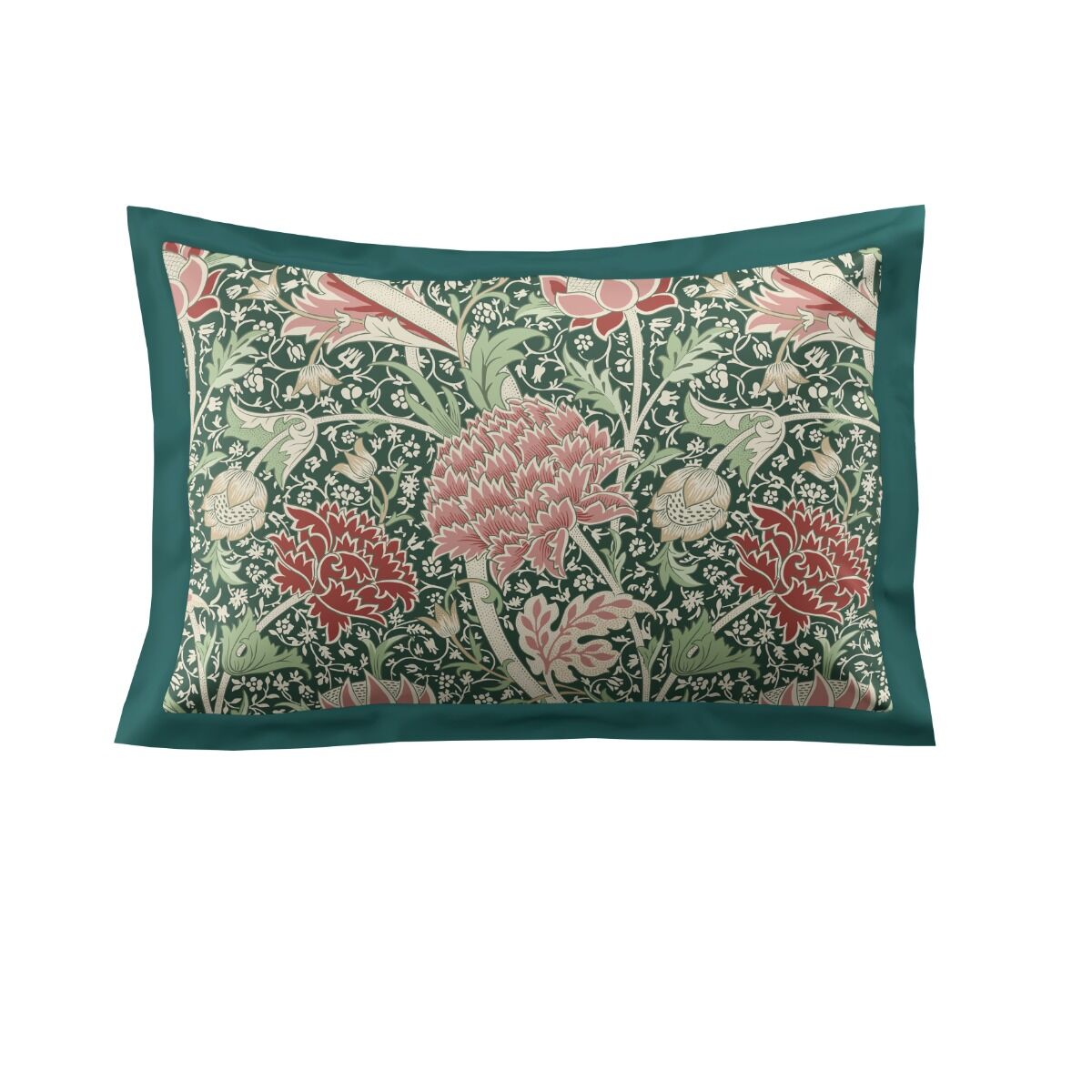 William Morris At Home Cray Forest Green/cranberry Bedding