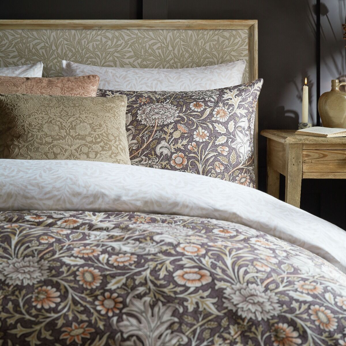 William Morris At Home Double Bough Heather Bedding