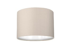 DRM45 Linen Drum shade limestone 45cm diameter