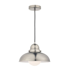 Dynamo 1 Light Pendant Antique Chrome