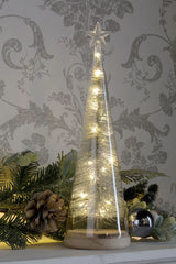 Laura Ashley Star Glass Lit Tree