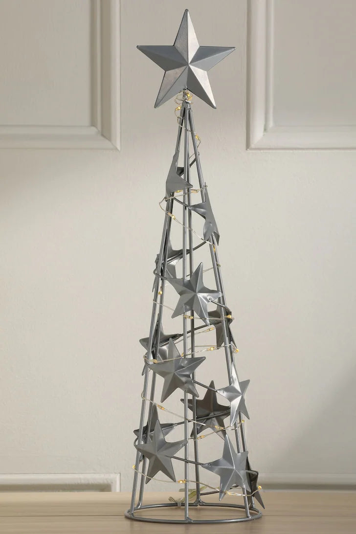 Laura Ashley Pyramid Lit Tree