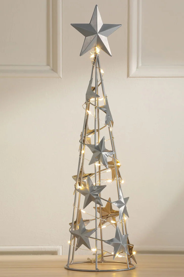 Laura Ashley Pyramid Lit Tree