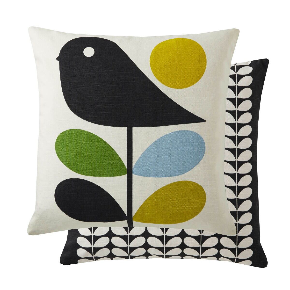 Orla Kiely Early Bird Cushion Duckegg 45x45 Feather