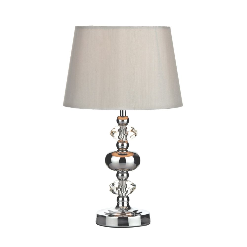 Edith Touch Table Lamp Chrome Complete With Shade