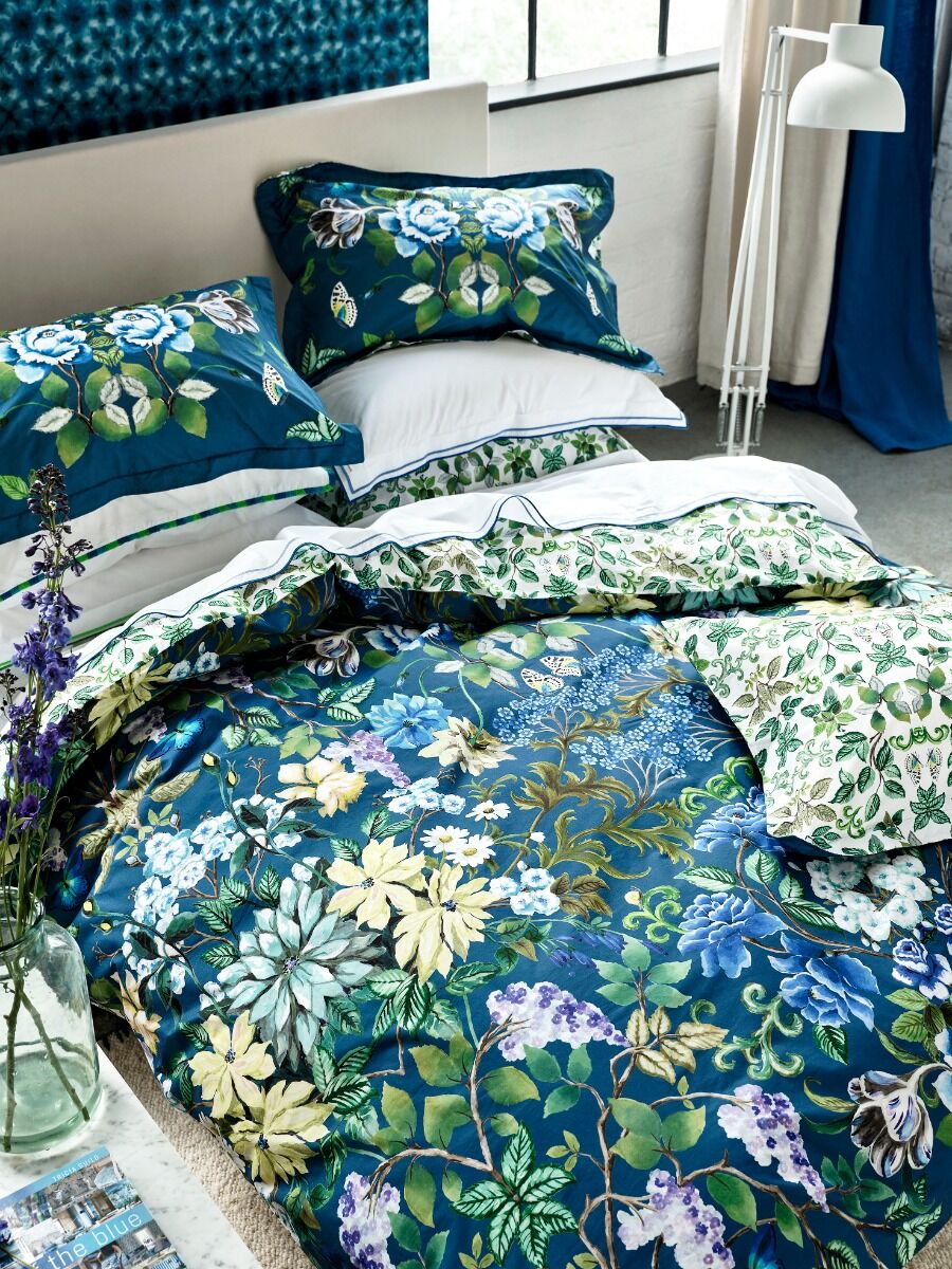 Designers Guild Eleonora Indigo Blue Bedding