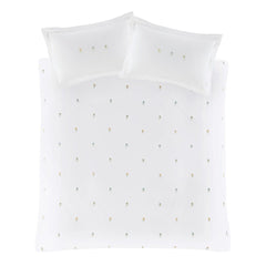 Sophie Allport Embroidered Sunflowers White Bedding
