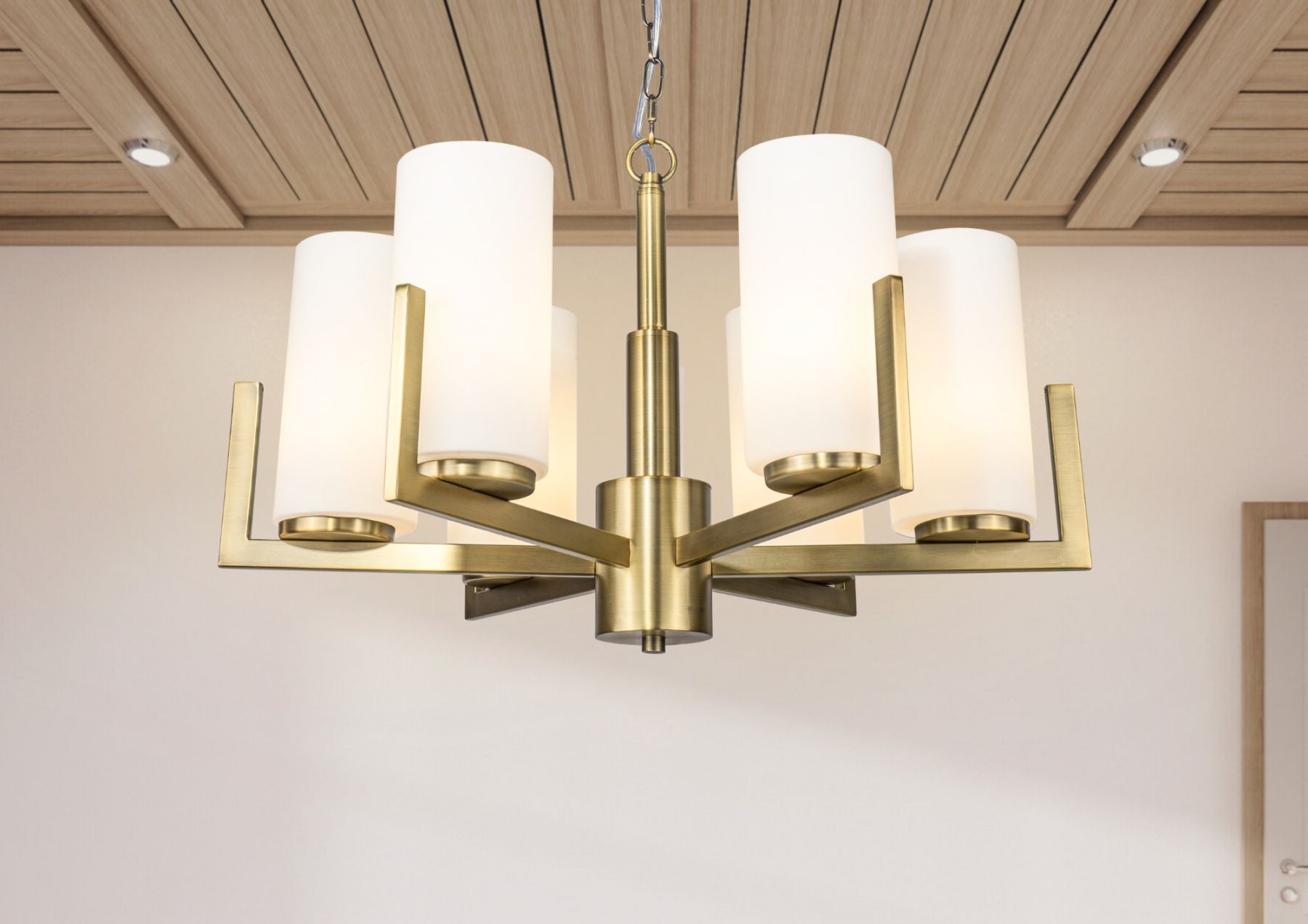 Magnalux Empire 6 Light Brushed Bronze Ceiling Light