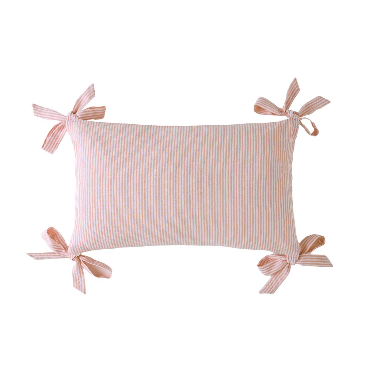 Laura Ashley Flaxley Stripe Pink Microfibre 30x50cm Cushion