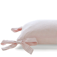 Laura Ashley Flaxley Stripe Pink Microfibre 30x50cm Cushion