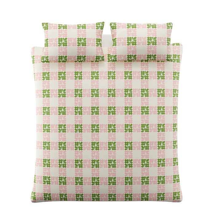 Orla Kiely Floret Check Dill Pink Bedding