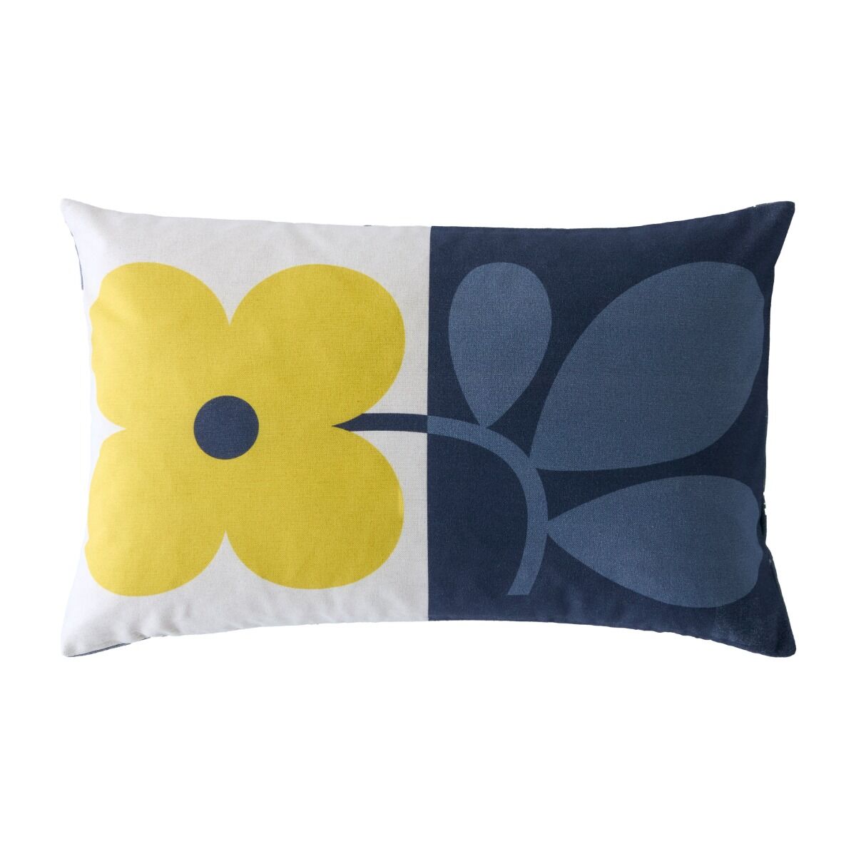 Orla Kiely Floret Dandelion/denim Microfibre 40x60cm Cushion