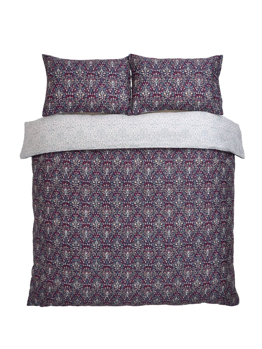 William Morris At Home Flowerpot Indigo / raspberry Bedding
