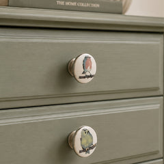 Laura Ashley Garden Birds Ceramic Pull (set of 4)