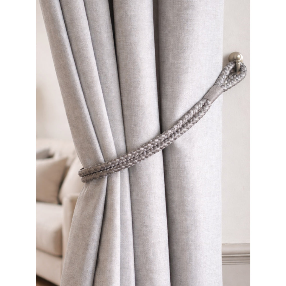 Laura Ashley Gillian Tieback, Steel, 1 Pair