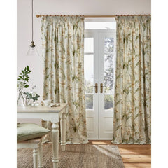 Laura Ashley Gosford Sage  Ready Made Pencil Pleat Curtains