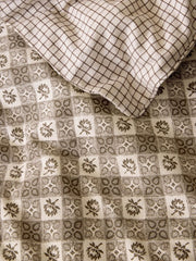 Laura Ashley Hartley Check Dark Truffle Brown Bedding