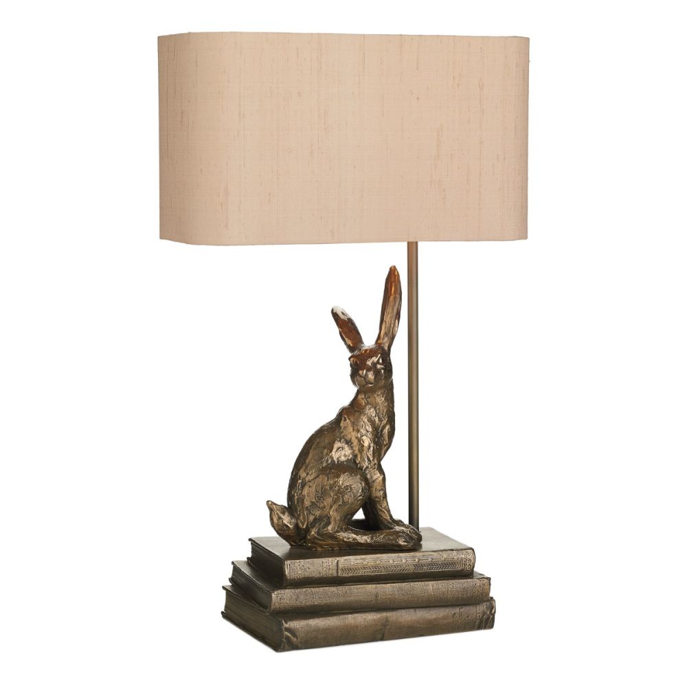 David Hunt Lighting Hopper Table Lamp Bronze Base Only Right Facing -