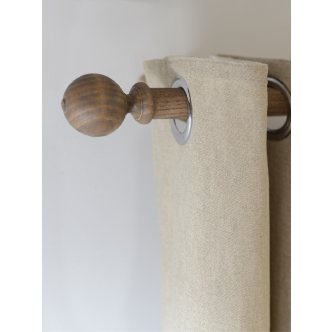 Laura Ashley Mitchell 28mm Eyelet Pole, Light Chestnut