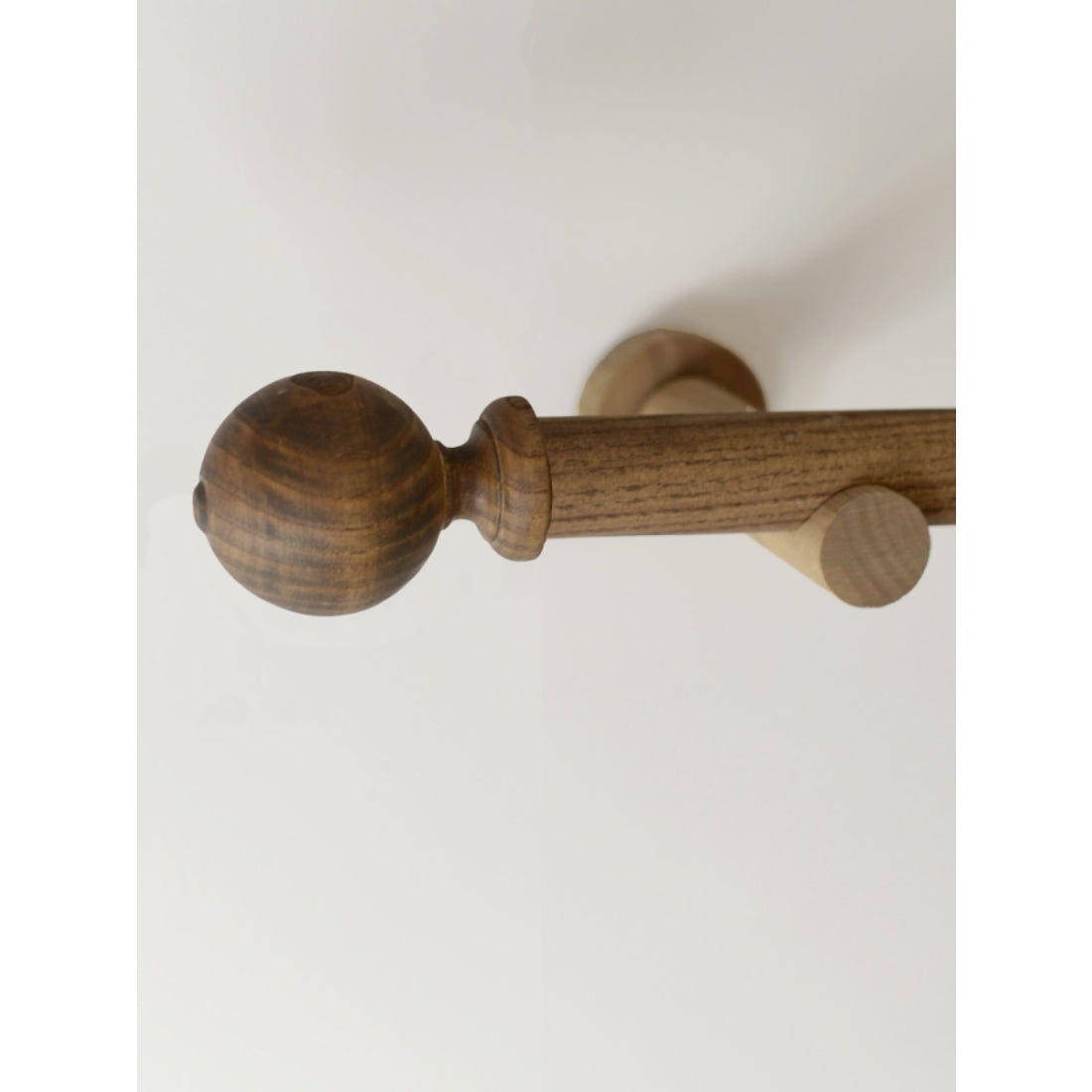 Laura Ashley Mitchell 28mm Eyelet Pole, Light Chestnut