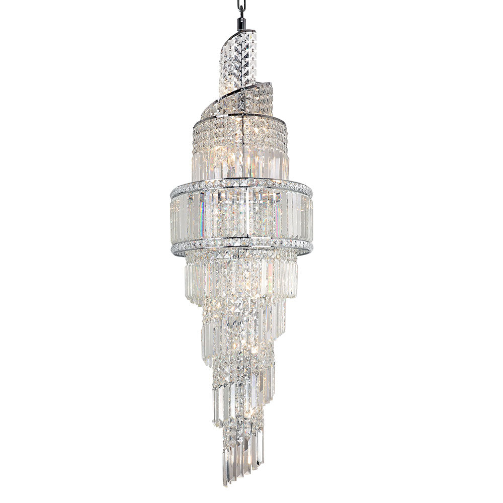 Magnalux, Isla 19 Light 1600mm Crystal Polished Chrome