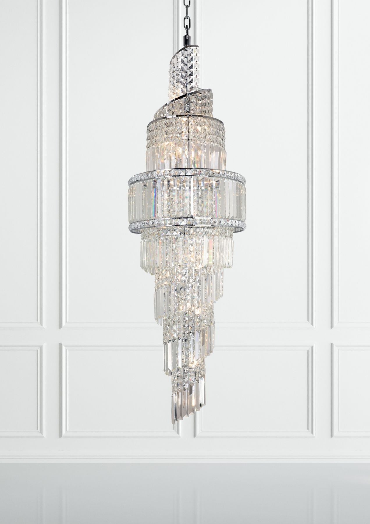 Magnalux, Isla 19 Light 1600mm Crystal Polished Chrome