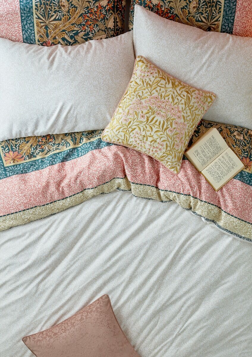 William Morris At Home Kelmscott Navy Rose Bedding
