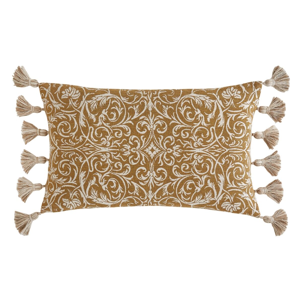 Historic Royal Palaces Kensington Ochre Yellow Microfibre 30x50cm Cushion