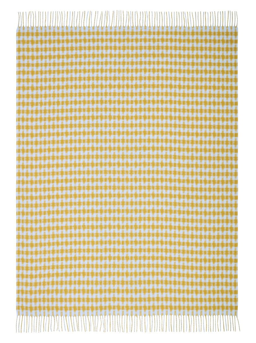 Laura Ashley Knapton Ochre Yellow 130x170cm Throw