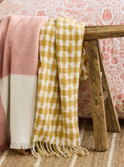 Laura Ashley Knapton Ochre Yellow 130x170cm Throw