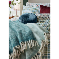 Laura Ashley Bronwen Seaspray Blue Throw