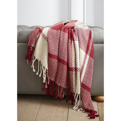 Laura Ashley Dylan Cranberry Throw