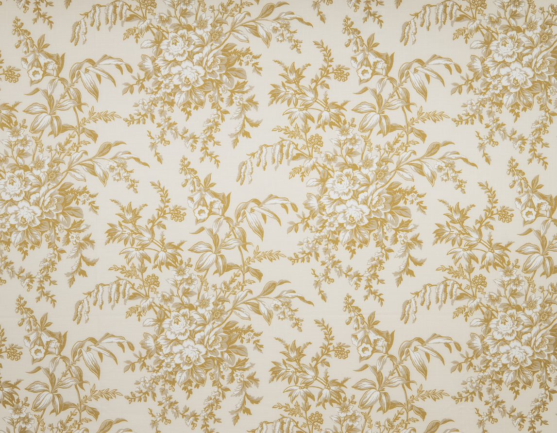 Laura Ashley Fabric Picardie - Ochre