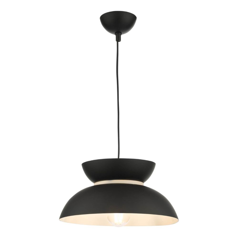 Larina Pendant Matt Black White