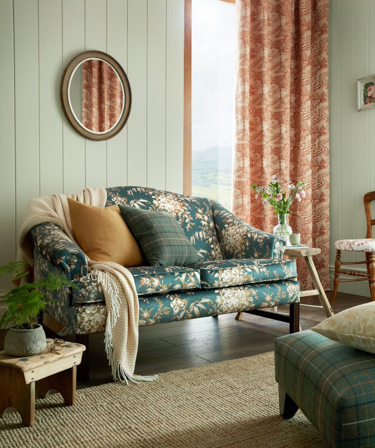 Laura Ashley Fabric Trecastle - Embers