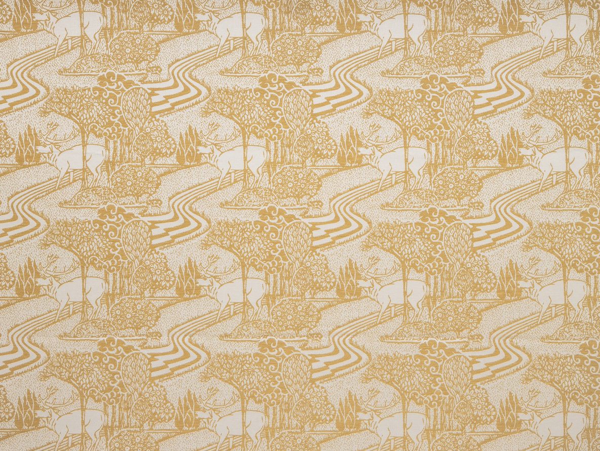 Laura Ashley Fabric Trecastle - Ochre