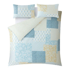 Laura Ashley Laurissa Patchwork Pale Seaspray Blue Bedding