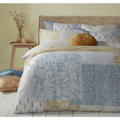 Laura Ashley Laurissa Patchwork Pale Seaspray Blue Bedding