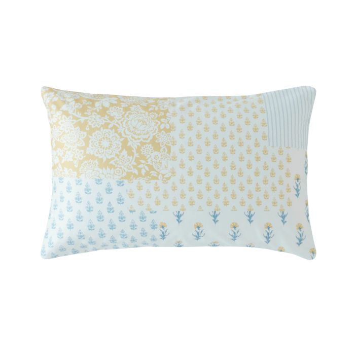 Laura Ashley Laurissa Patchwork Pale Seaspray Blue Bedding