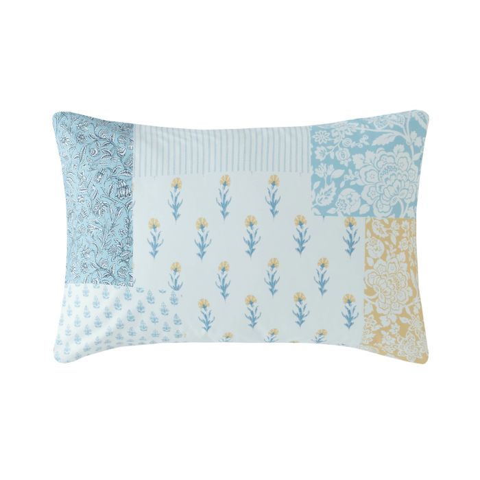 Laura Ashley Laurissa Patchwork Pale Seaspray Blue Bedding