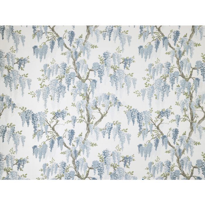 Laura Ashley Fabric Wisteria - Newport Blue