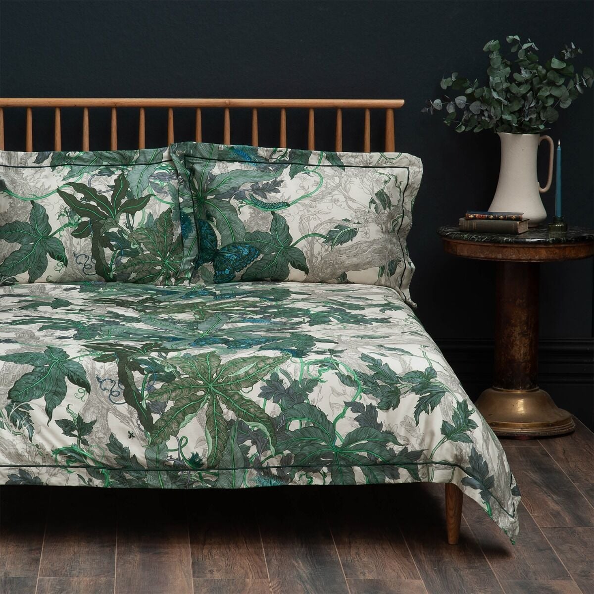 Timorous Beasties Leaforia Verde Green Bedding