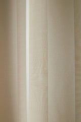 Laura Ashley Lille Stripe Oyster Pencil Pleat Curtains